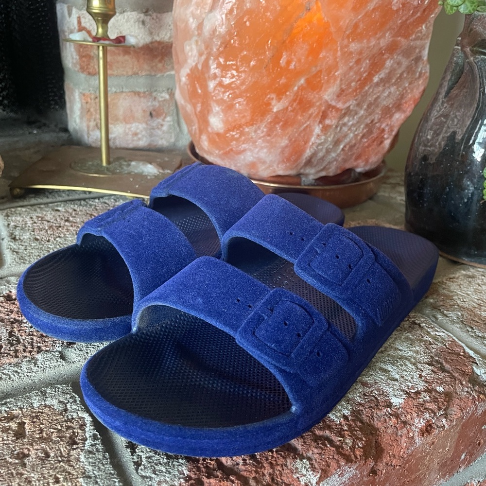 Blue Velvet Freedon Moses Sandals